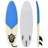 VIDAXL Planche De Surf 170 Cm Bleu Et Creme 11