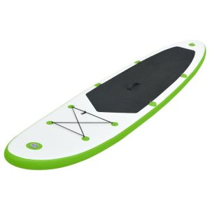 VIDAXL Ensemble De Planches SUP Gonflables Vert Et Blanc 7