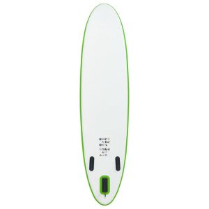 VIDAXL Ensemble De Planches SUP Gonflables Vert Et Blanc 9