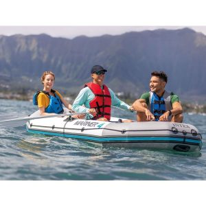 INTEX Kit Bateau Gonflable 4 Places Mariner 4 Avec Rames Et Gonfleur – Intex 7