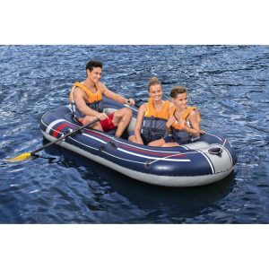 BESTWAY Bâteau Gonflable Bestway Trek X2 Set 2.55 M * 1.27m Bleu 72113 7