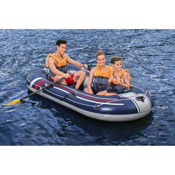 BESTWAY Bâteau Gonflable Bestway Trek X2 Set 2.55 M * 1.27m Bleu 72113 3