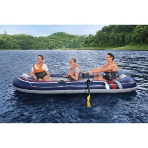 BESTWAY Bâteau Gonflable Bestway Trek X3 Set 3.07 * 1.26m Bleu 71977 7