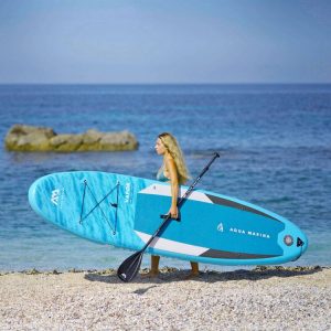 Alice’s Garden Pack Stand Up Paddle Gonflable Vapor 10’4 Avec Pompe Haute Pression Double Action. Pagaie. Leash Et Sac De Rangement Inclus 7