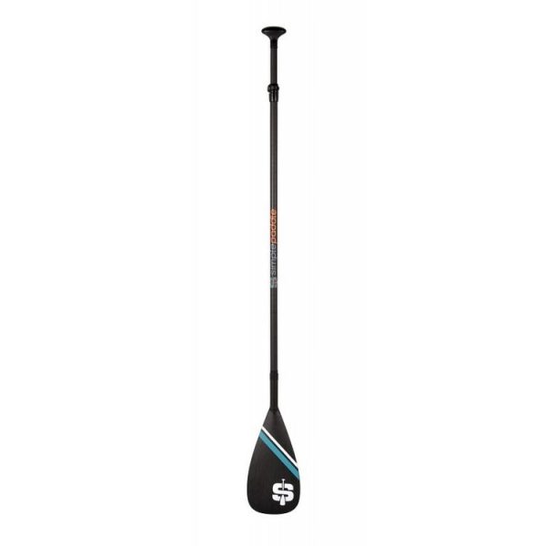 SIMPLE PADDLE Pagaie De Stand Up Paddle Réglable De 175 à 215cm Et Démontable En 3 Sections – 100% Carbone – Modèle Vela 3