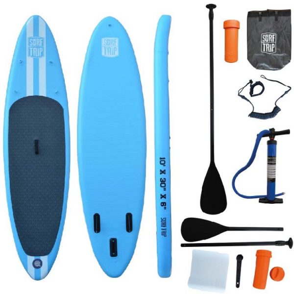 SURFTRIP Paddle Gonflable En Dropstitch – Surftrip – 305 X 76 X 15 Cm – Tout Inclus + Sac De Transport 1