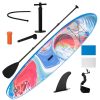 OUTSUNNY Stand Up Paddle Gonflable Surf Planche De Paddle Pour Adulte Dim. 320L X 76l X 15H Cm Nombreux Accessoires Fournis PVC Bleu Rouge 13