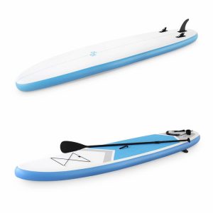 Alice’s Garden Pack Stand Up Paddle Gonflable Rico 10’10 Avec Pompe Haute Pression Simple Action, Pagaie, Leash Et Sac 10