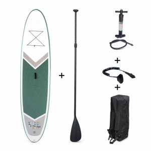 Alice’s Garden Pack Stand Up Paddle Gonflable Rico 10’10 Avec Pompe Haute Pression Simple Action, Pagaie, Leash Et Sac 14