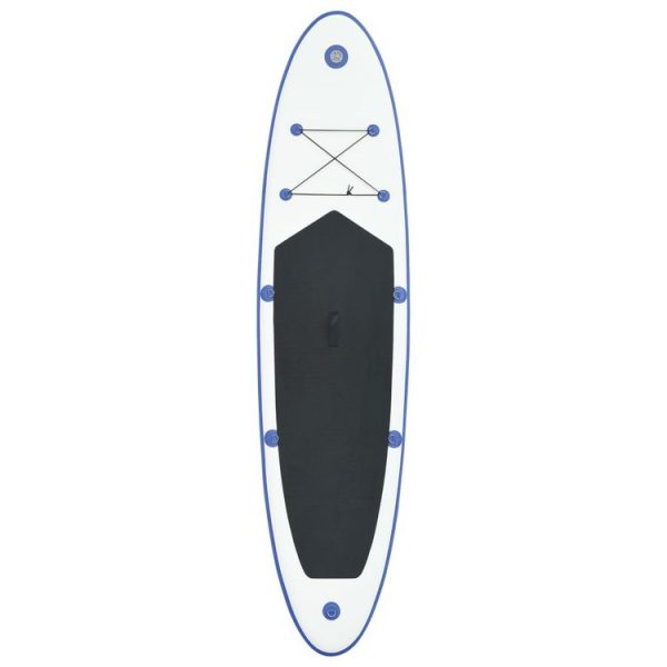 VIDAXL Stand Up Paddle Planche A Rame Bleu Et Blanc 4