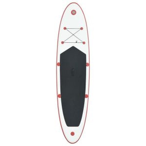 VIDAXL Stand Up Paddle Planche A Rame Rouge Et Blanc 9