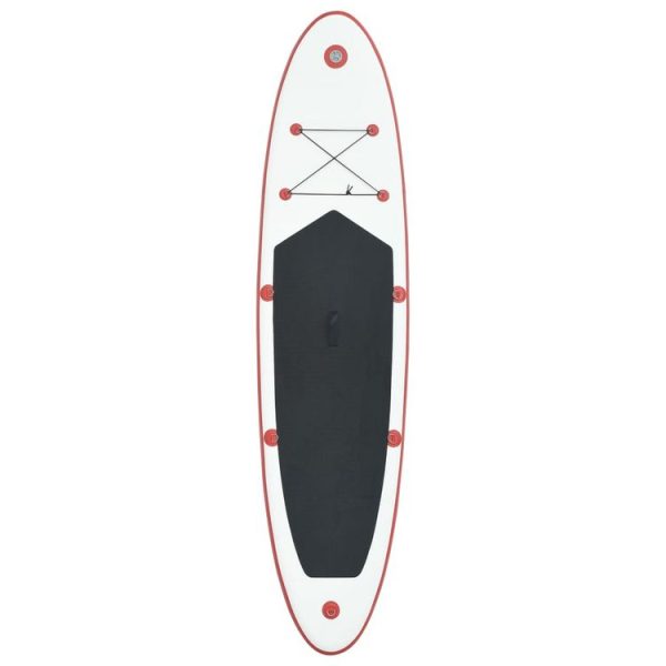 VIDAXL Stand Up Paddle Planche A Rame Rouge Et Blanc 4