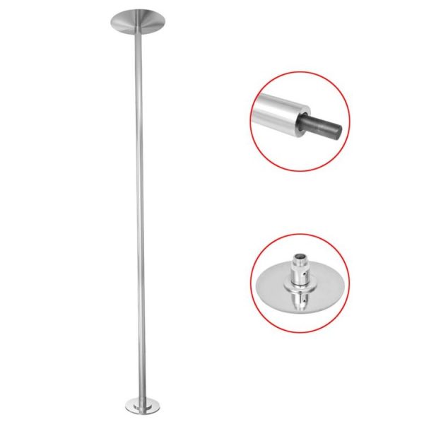 VIDAXL Barre Pole Dance Taille Est Extensible Et Reglable De 2,24 M A 2,75 M Pour Differentes Hauteurs De Plafond 3