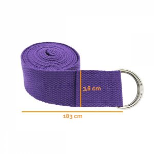 VIVEZEN Sangle, Ceinture De Yoga 183 X 3,8 Cm Réglable 10