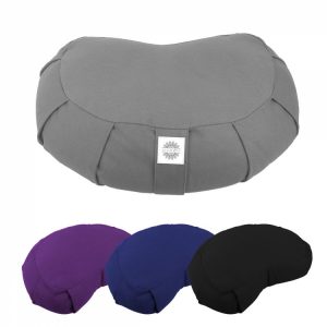 VIVEZEN Pouf, Zafu, Coussin De Méditation, Yoga – Demi-lune – 44 X 27 X 13 Cm 14